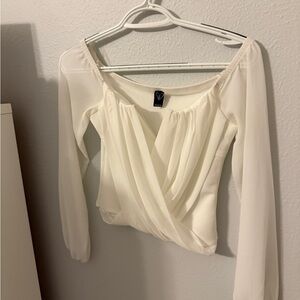 Windsor Cream Draped Blouse